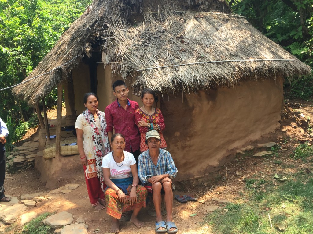 Nabin Ale Magar with his Family